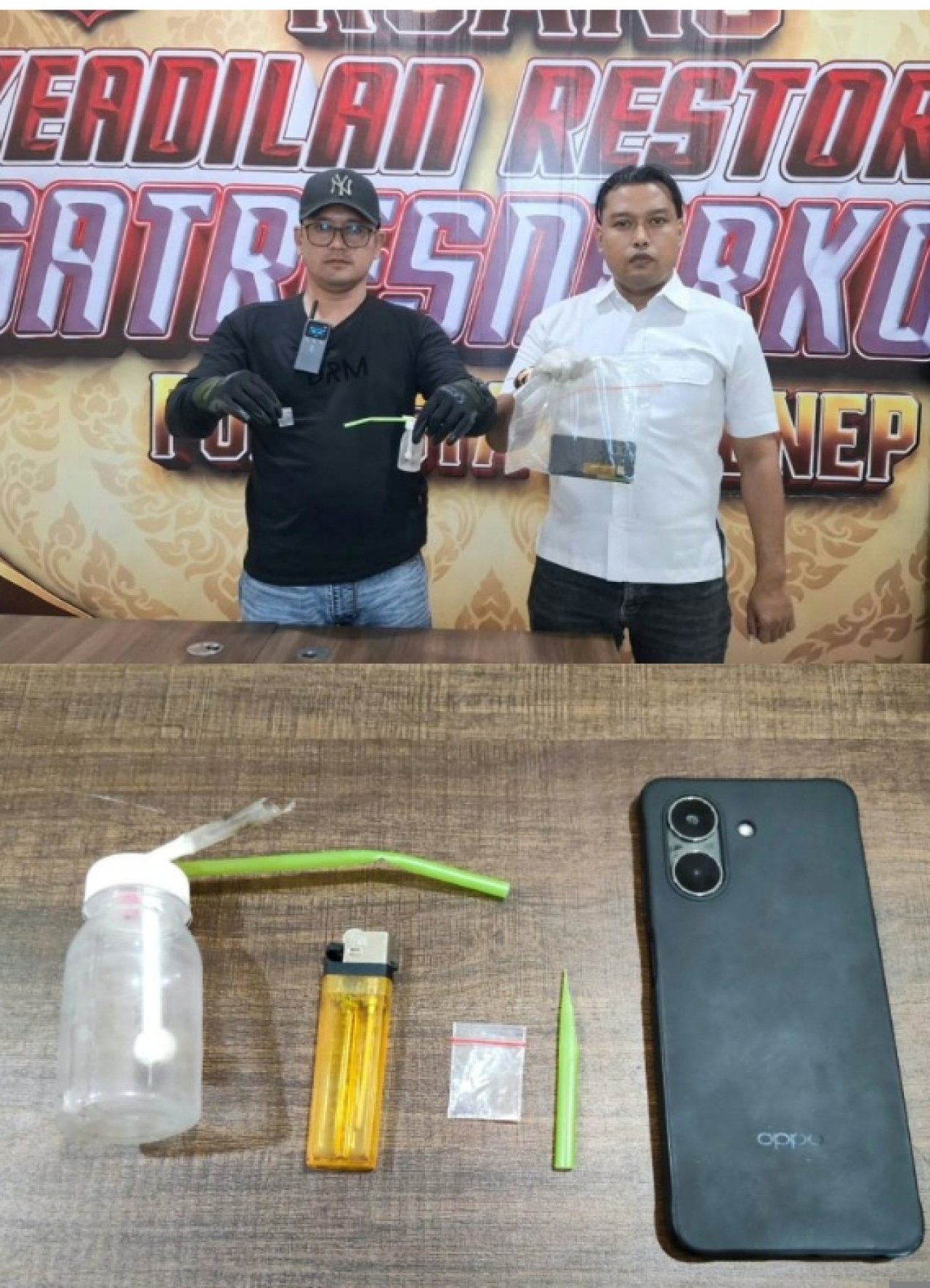 Bukti Nyata Komitmen Berantas Narkotika, Polresta Sumenep Amankan Pengedar di Manding